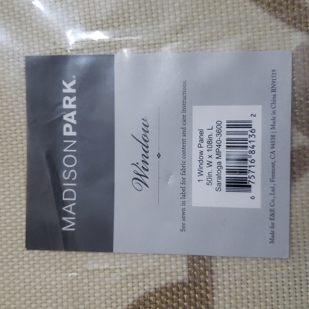 Madison Park Curtain Panel